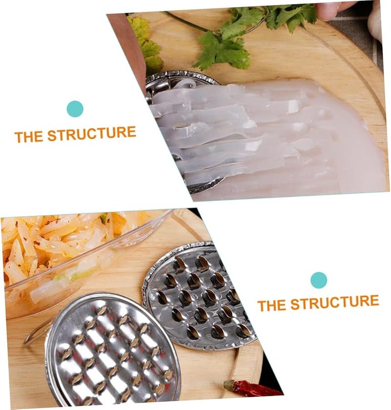 Stainless Steel Jelly Scraper Set 10pcs Kitchen Tool for Noodles Cheese Food Prep - Image 4